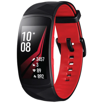 مچ بند هوشمند سامسونگ مدل Gear Fit 2 Pro Red سایز کوچک مچ بند هوشمند سامسونگ مدل Gear Fit 2 Pro Red سایز کوچک