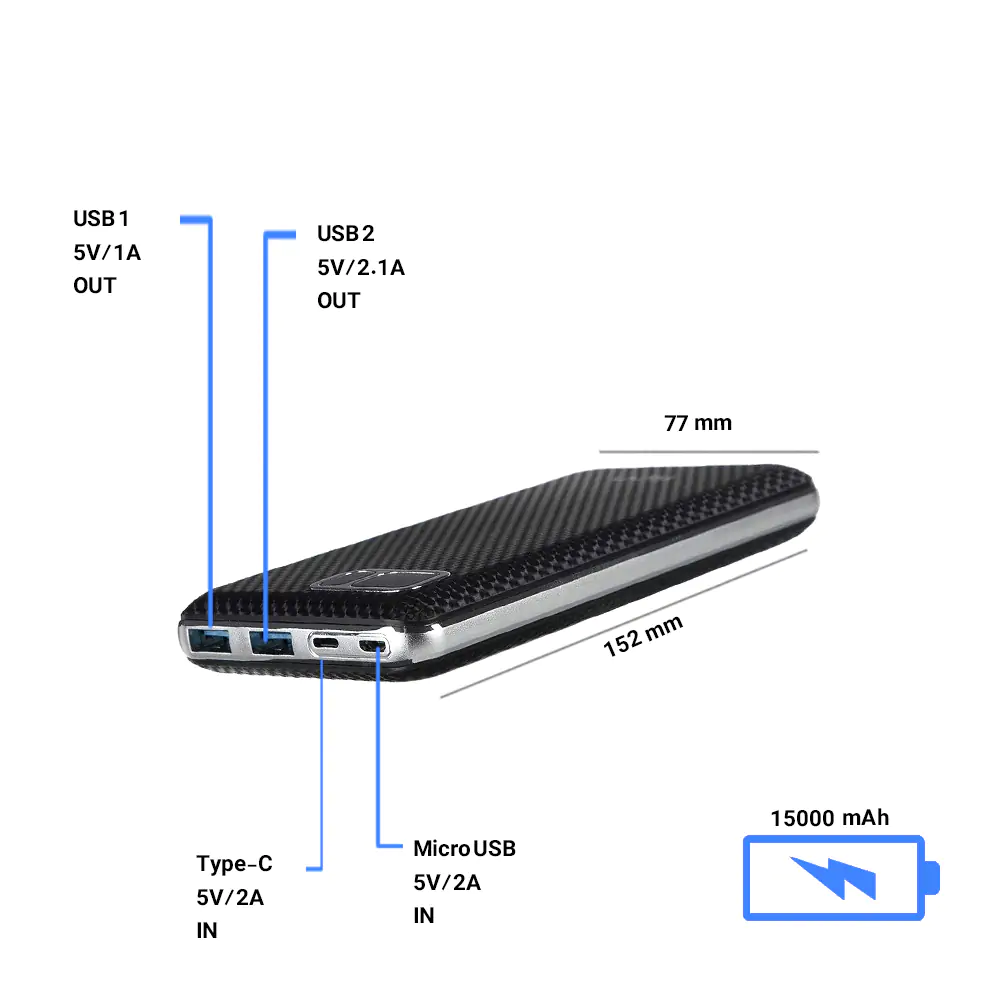 TSCO TP 863L 15000mAh Power Bank