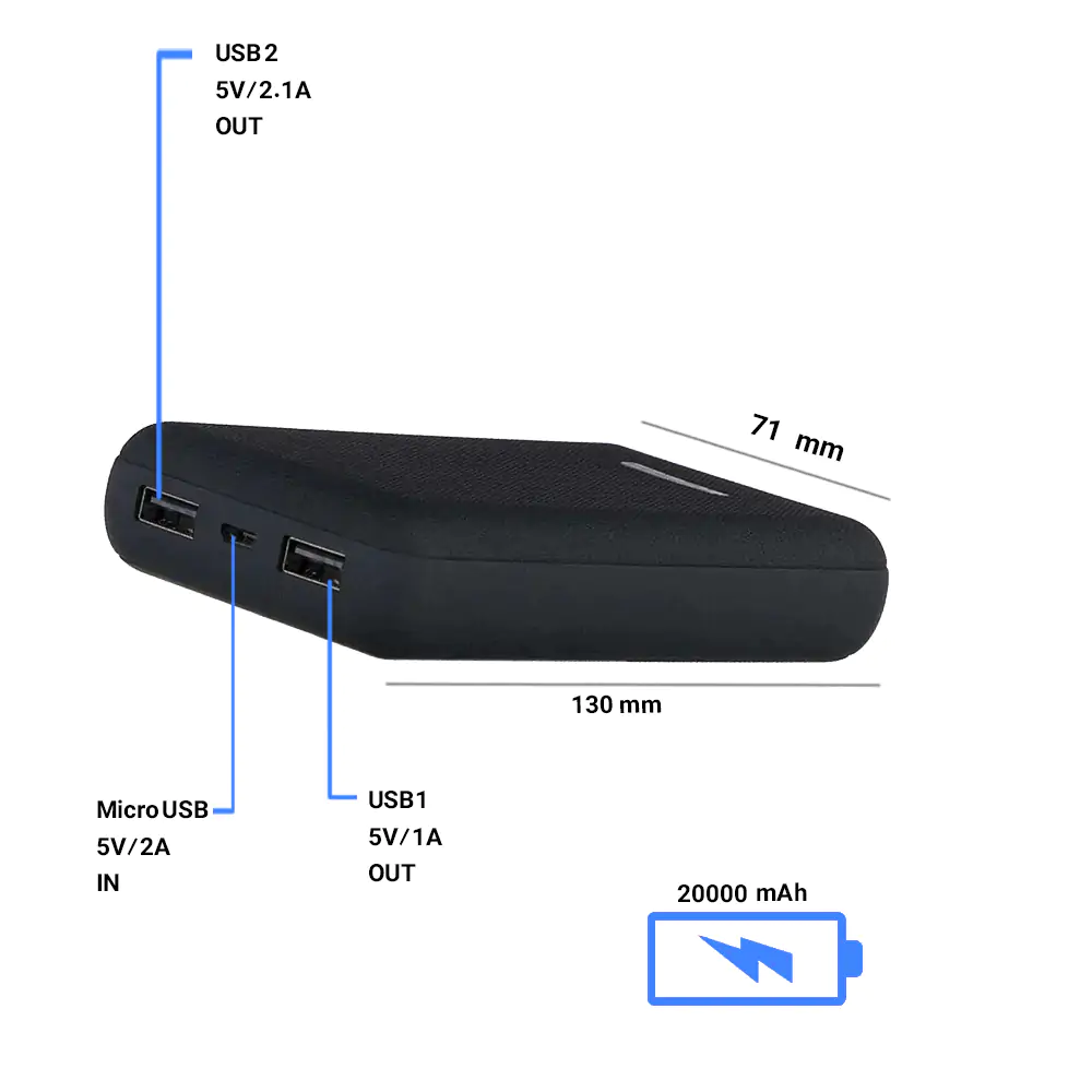 TSCO TP 875 20000mAh Power Bank
