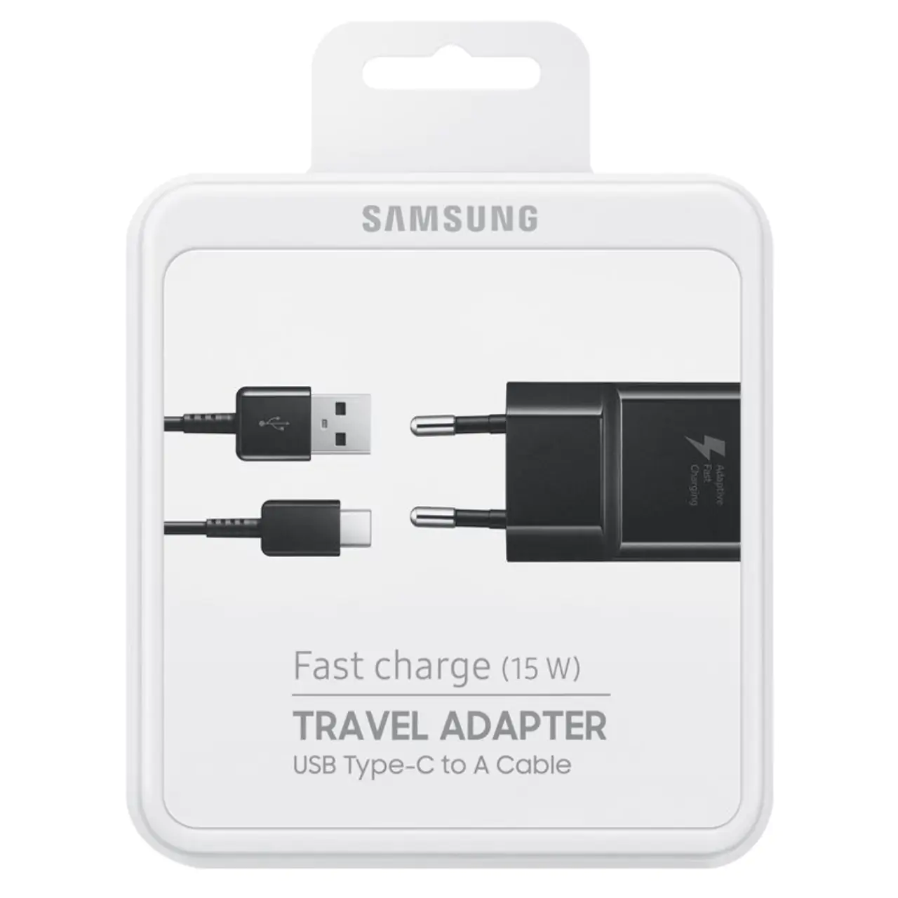 شارژر دیواری سامسونگ مدل EP-TA20EBE همراه با کابل USB C