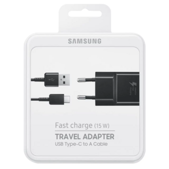 شارژر دیواری سامسونگ مدل EP-TA20EBE همراه با کابل USB C شارژر دیواری سامسونگ مدل EP-TA20EBE همراه با کابل USB C