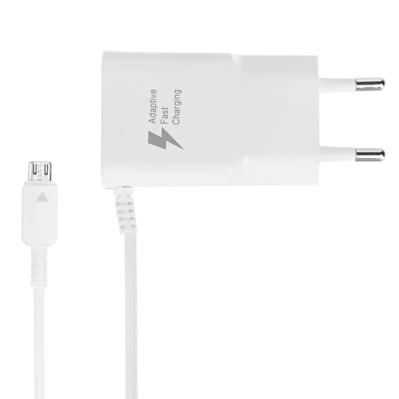 شارژر دیواری سامسونگ مدل EP-TA20EWE همراه با کابل microUSB متصل