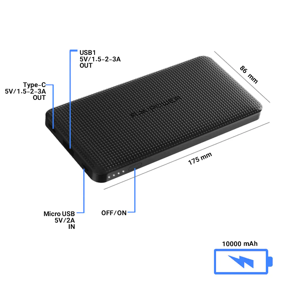 RAVpower RP-PB094 10000mAh Power Bank