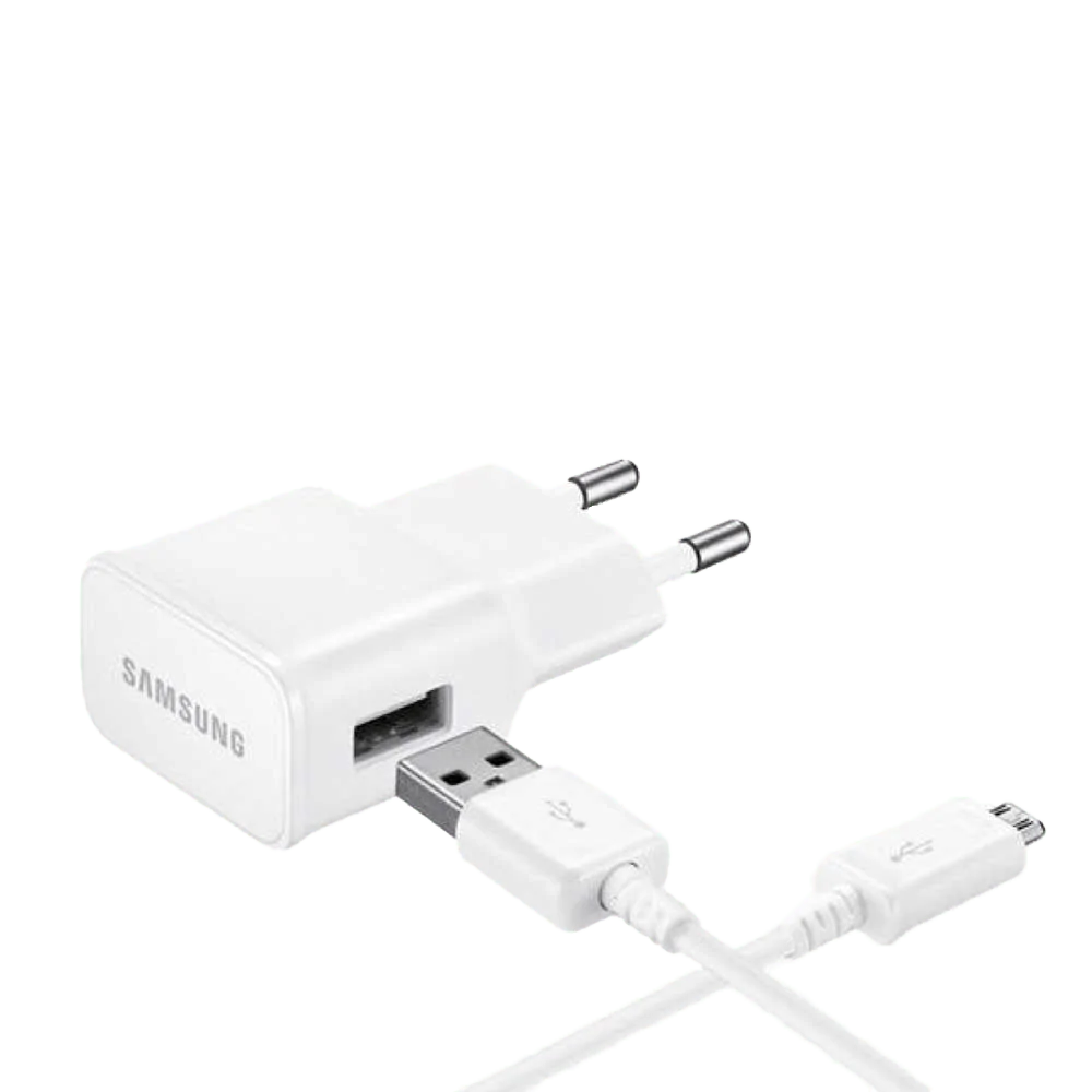 شارژر دیواری سامسونگ مدل EP-TA20EWEGSTD به همراه کابل microusb