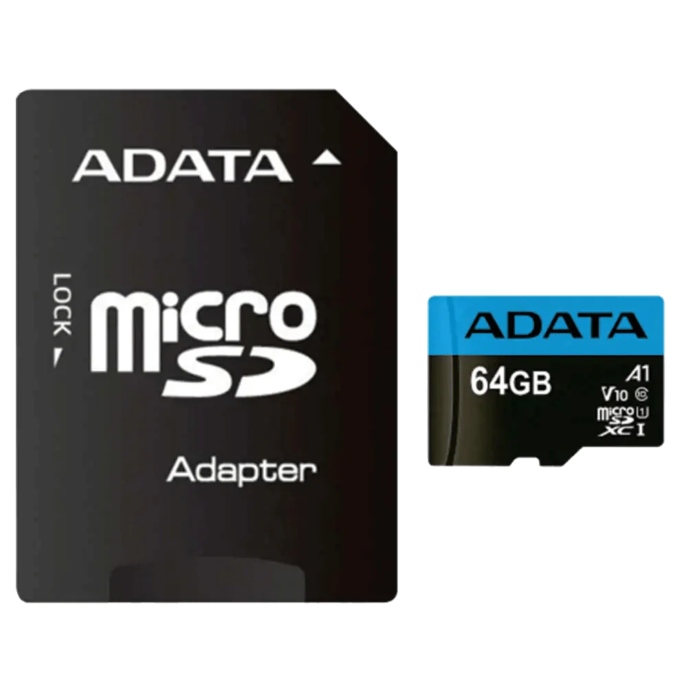 کارت حافظه microSDXC ای دیتا مدل Premier V10 A1 کلاس 10 استاندارد UHS-I سرعت 100MBps ظرفیت 64 گیگابایت