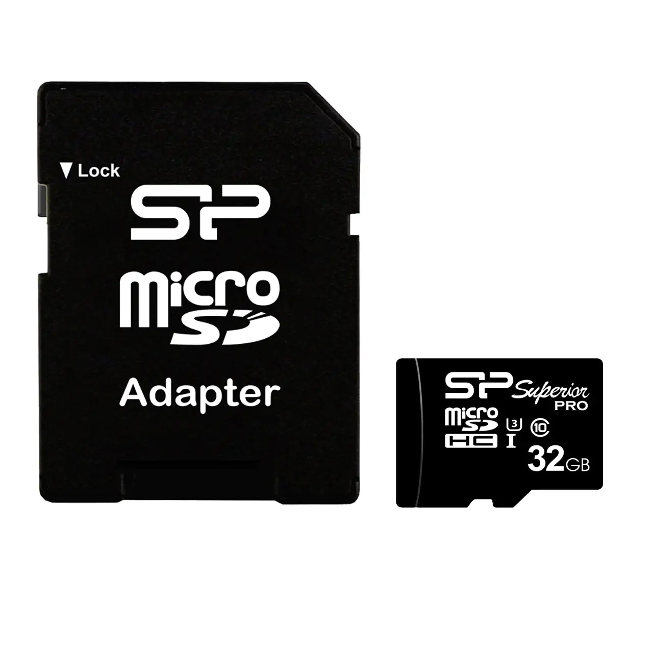 کارت حافظه microSDHC سیلیکون پاور Superior Pro کلاس 10 سرعت 90MBpsبا آداپتور SD ظرفیت 32GB