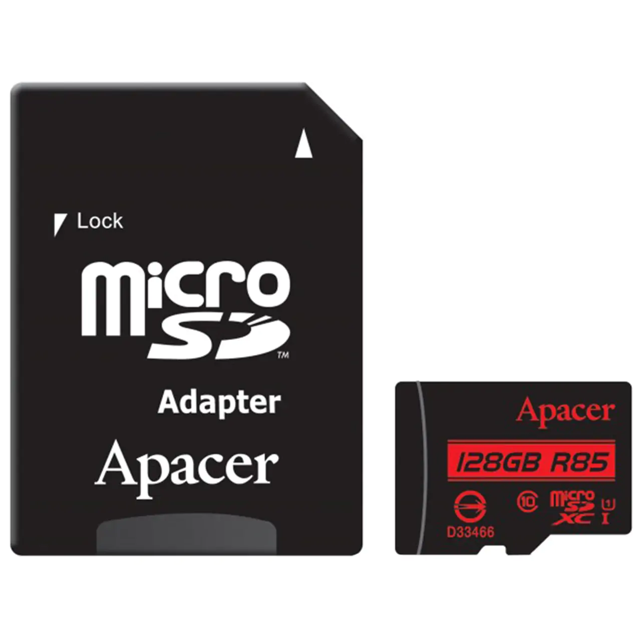 کارت حافظه microSDXC اپیسر کلاس 10 سرعت 85MBps با آداپتور SD ظرفیت 128GB