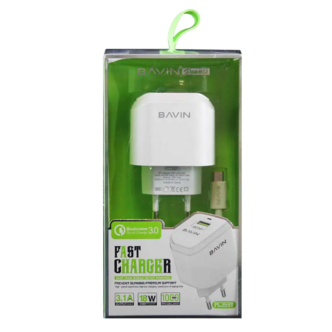 شارژر دیواری باوین مدل PC359Y همراه با کابل Micro USB