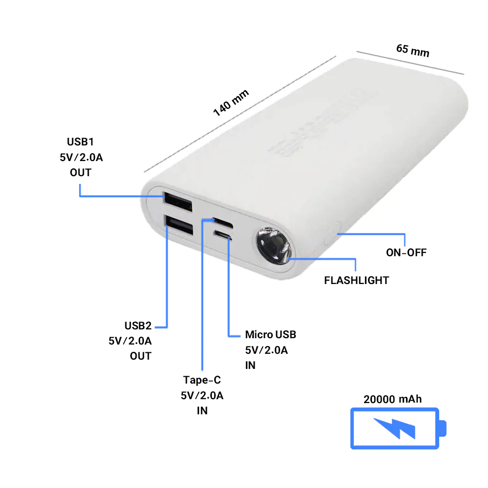 Veger x201 20000mAh Power Bank