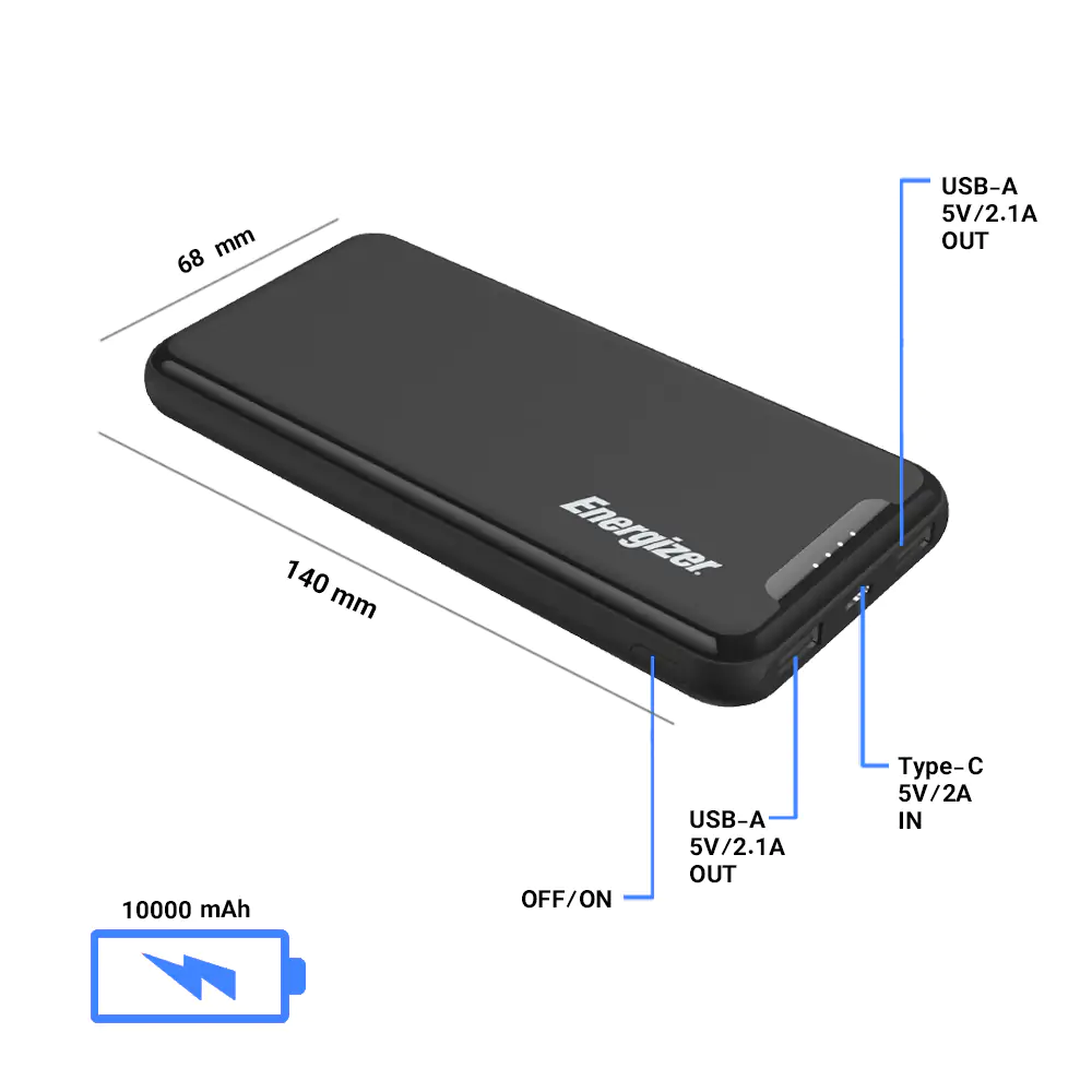 Energizer UE10052 10000mAh Power Bank