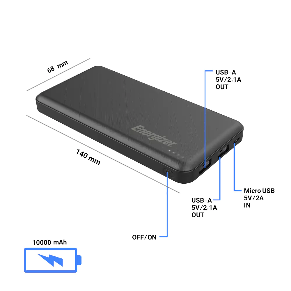 Energizer UE10053 10000mAh Power Bank