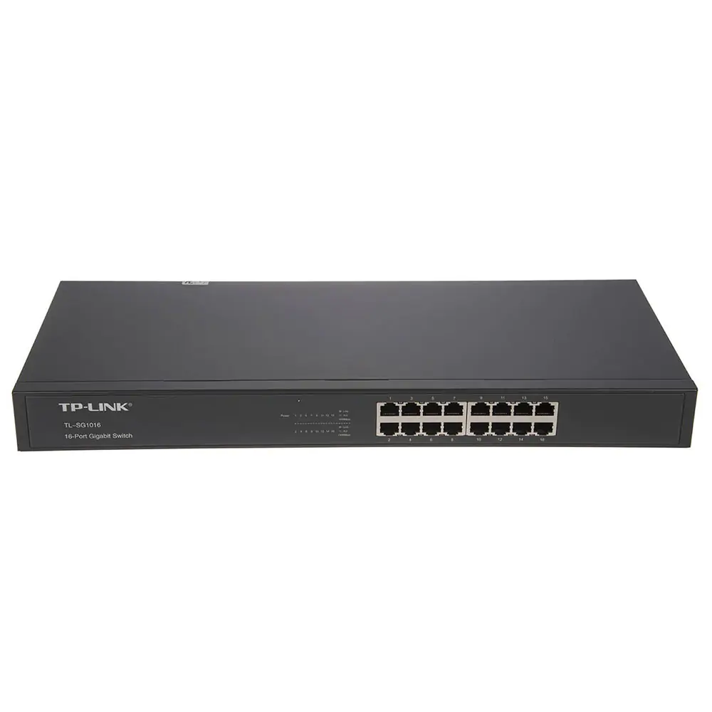سوییچ 16 پورت گیگابیتی و رکمونت تی پی-لینک مدل TL-SG1016