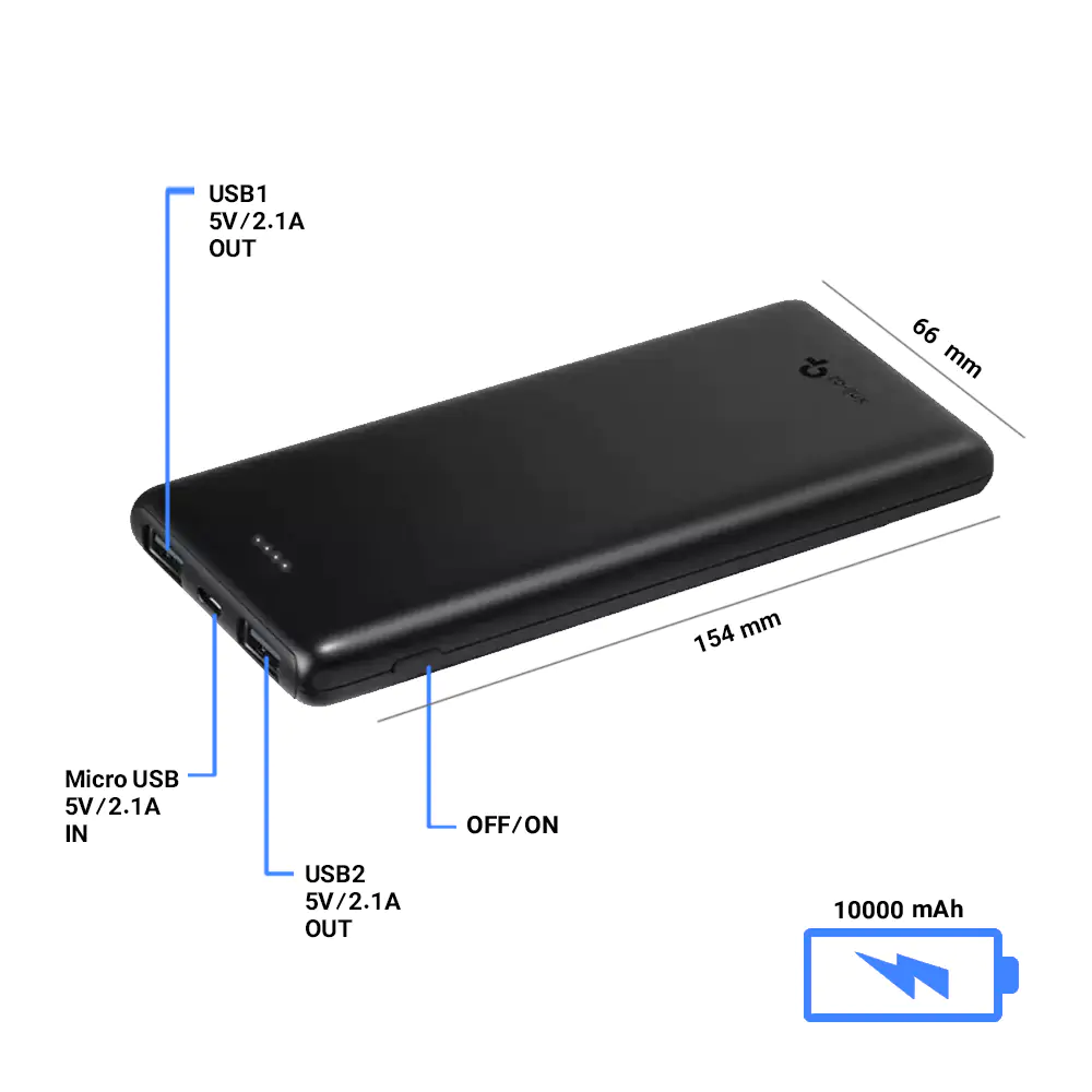 TP-Link TL-PB10000 10000mAh Power Bank
