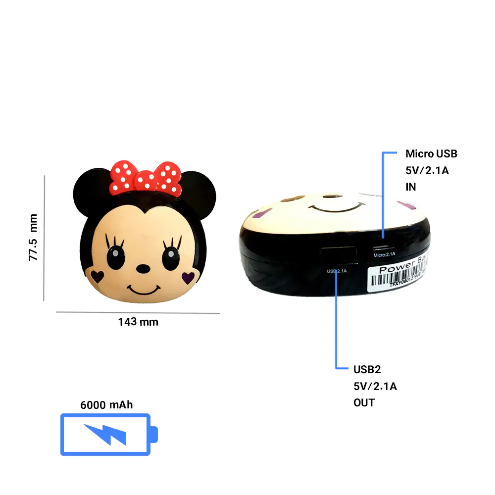 KingStar KP6012 Girl 6000mAh Power Bank