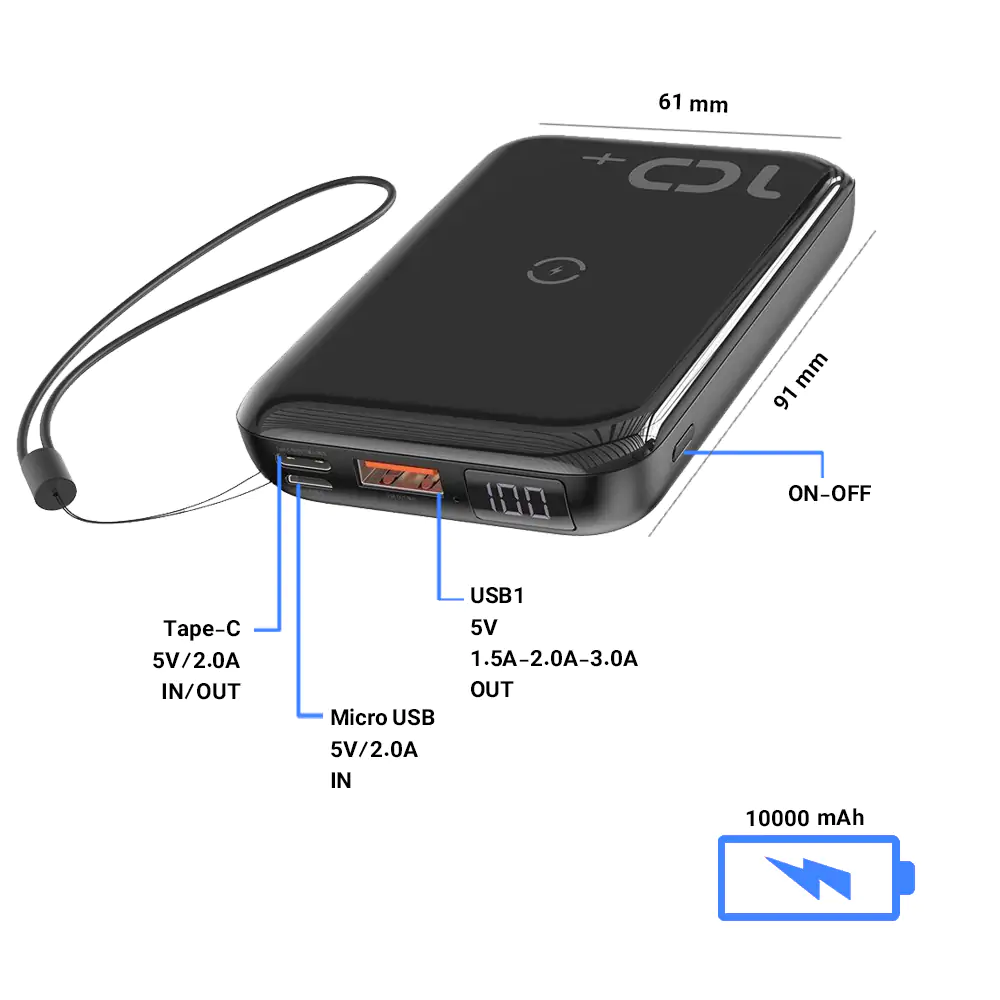Baseus PPXFF10W-01 10000mAh Power Bank