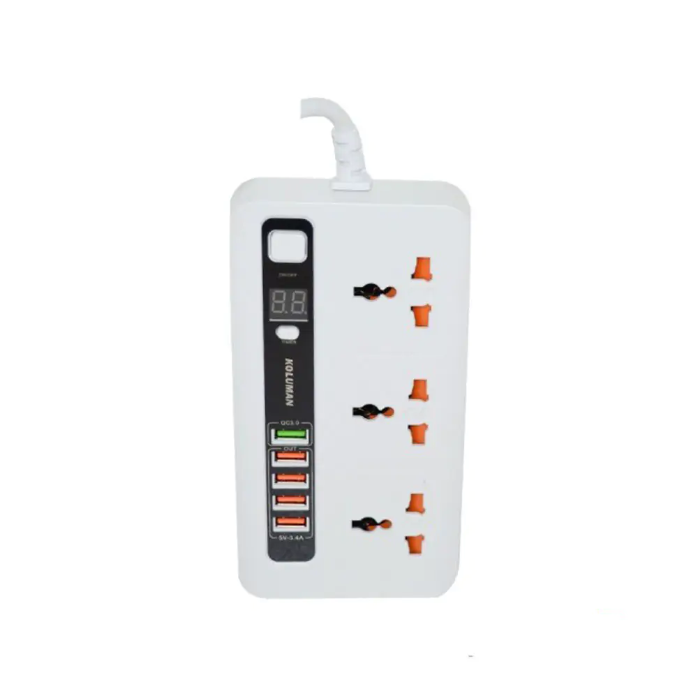 Power Sockets Koluman 5Usb+3 -3.4A -KS-C3
