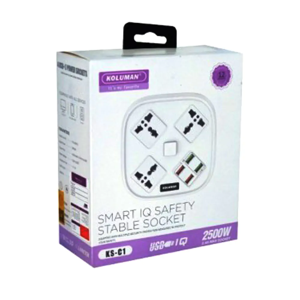 Power Sockets Koluman 4Usb+3 KS-C1