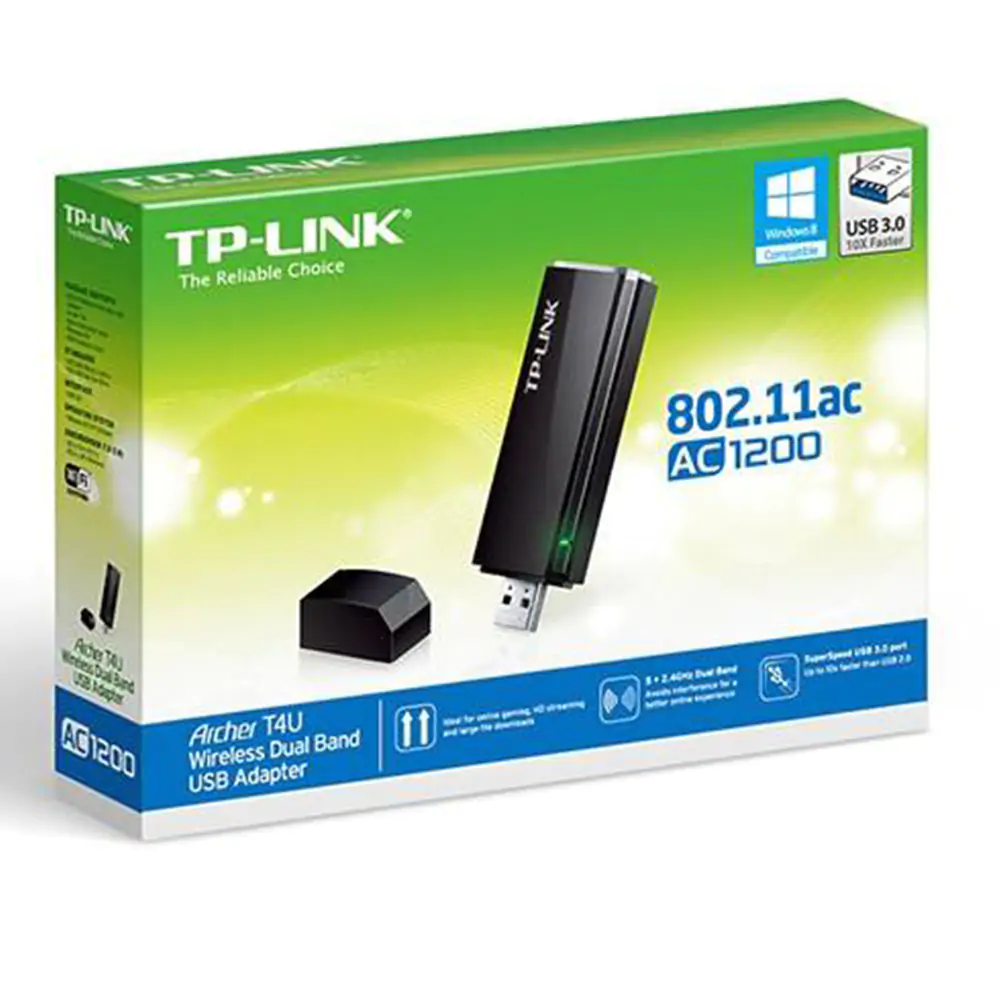 TP-LINK Archer T4U AC1200 Wireless Dual Band USB Adapter