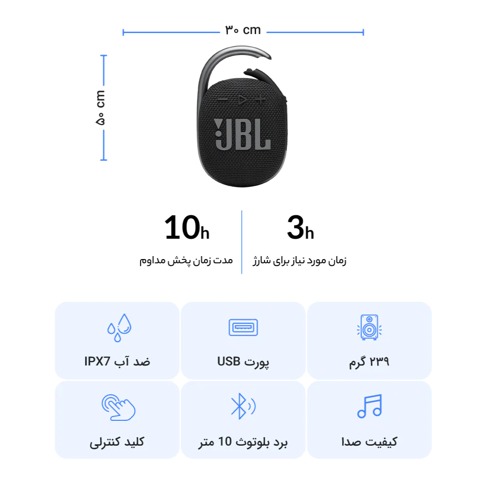 JBL Clip 4 Portable Bluetooth Speaker