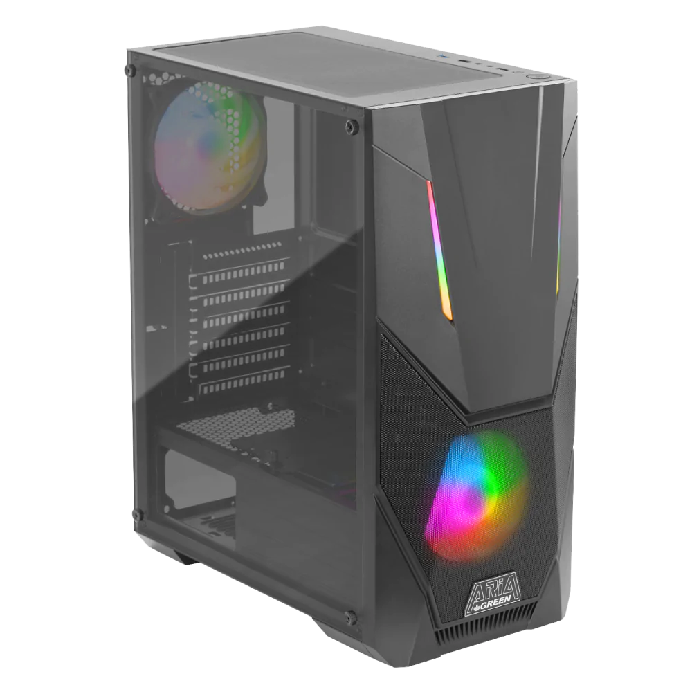 Green Gaming Case model ARIA