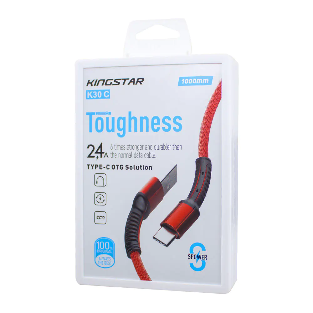 King Star USB to USB-C cable model K30 C 1M