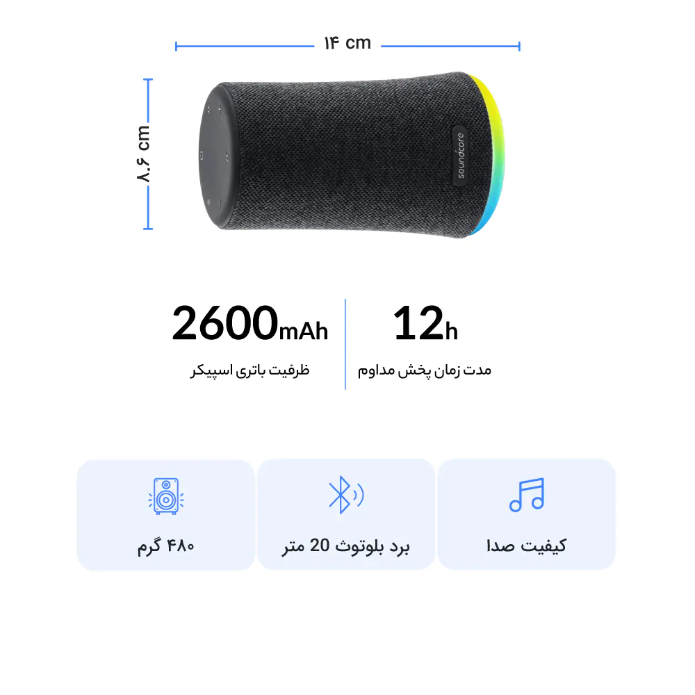 Anker Soundcore Flare Mini Bluethoos Speaker