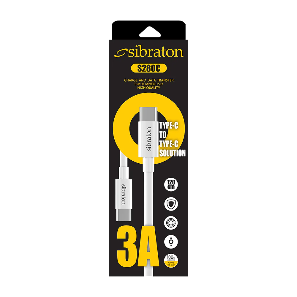 Sibraton S280C Usb Type C to USB Type C Cabel