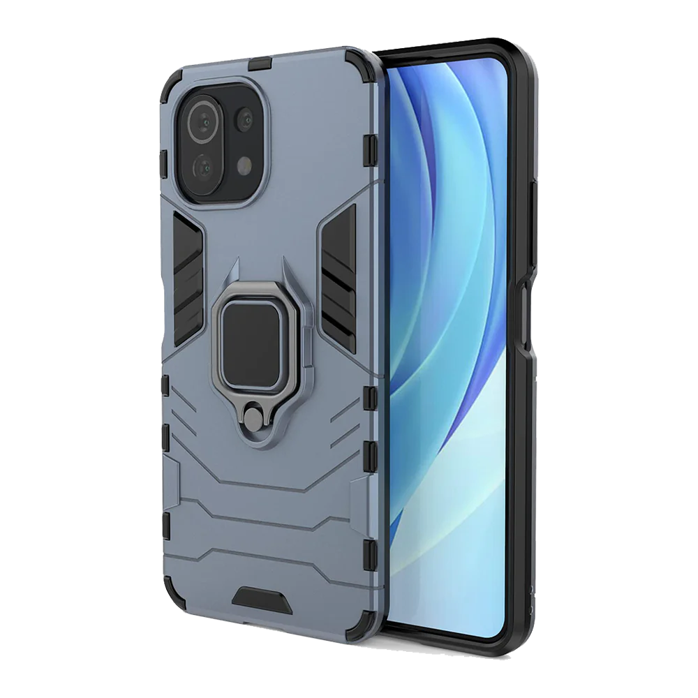 Xiaomi Mi 11 Lite / Mi 11 Lite 5G KEYSION ShockProof Armor Ring Cover