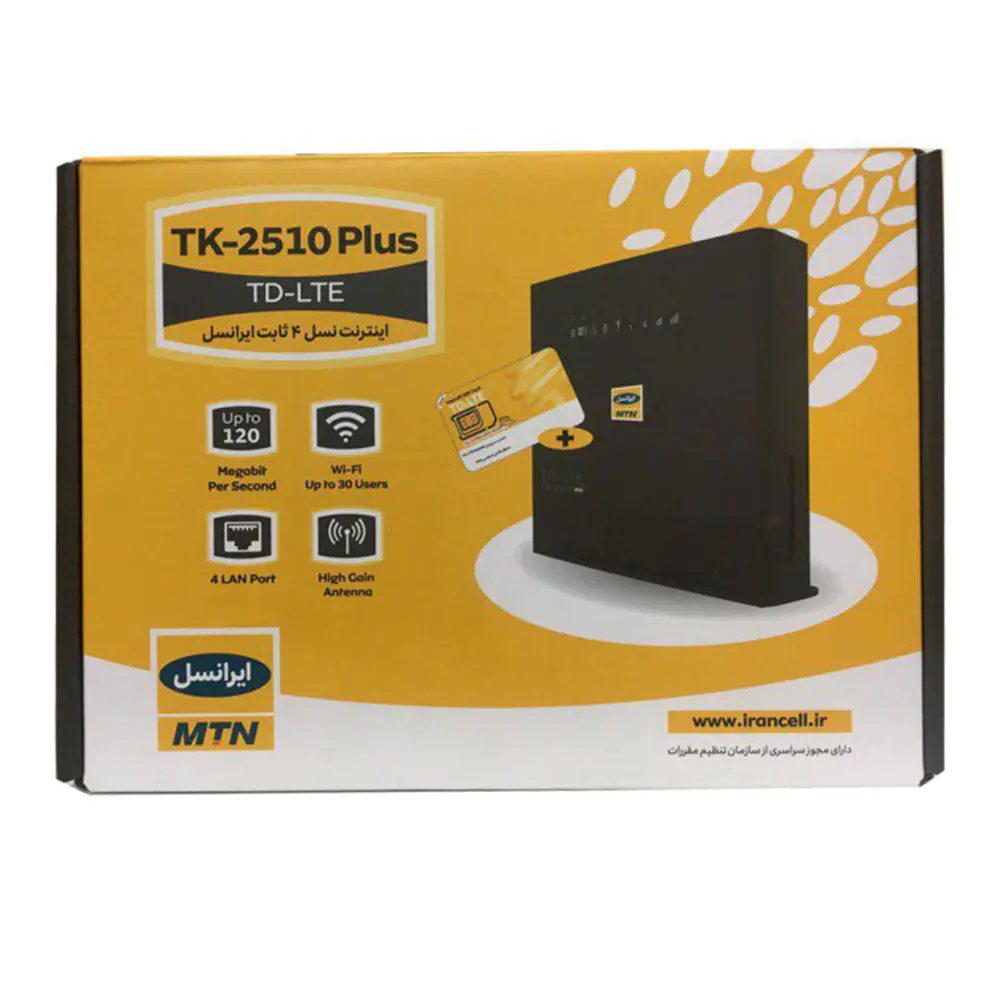 Irancell TK-2510 Plus TD-LTE Modem