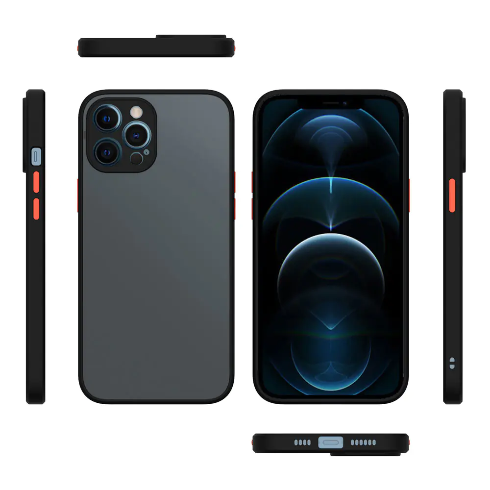 Cover Back Matte Camera Protector Defender iPhone 12 Pro Max