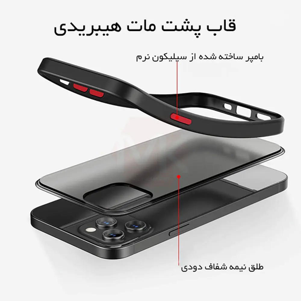 Cover Back Matte Defender Suitable iPhone 12 Pro Max