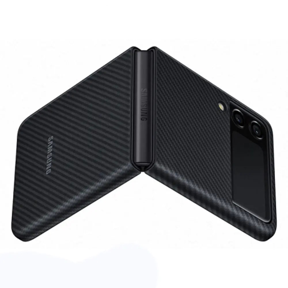 Cover Fiber Carbon Model Leather Case For Samsung Galaxy Z Flip 3