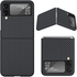 Cover Fiber Carbon Model Leather Case For Samsung Galaxy Z Flip 3
