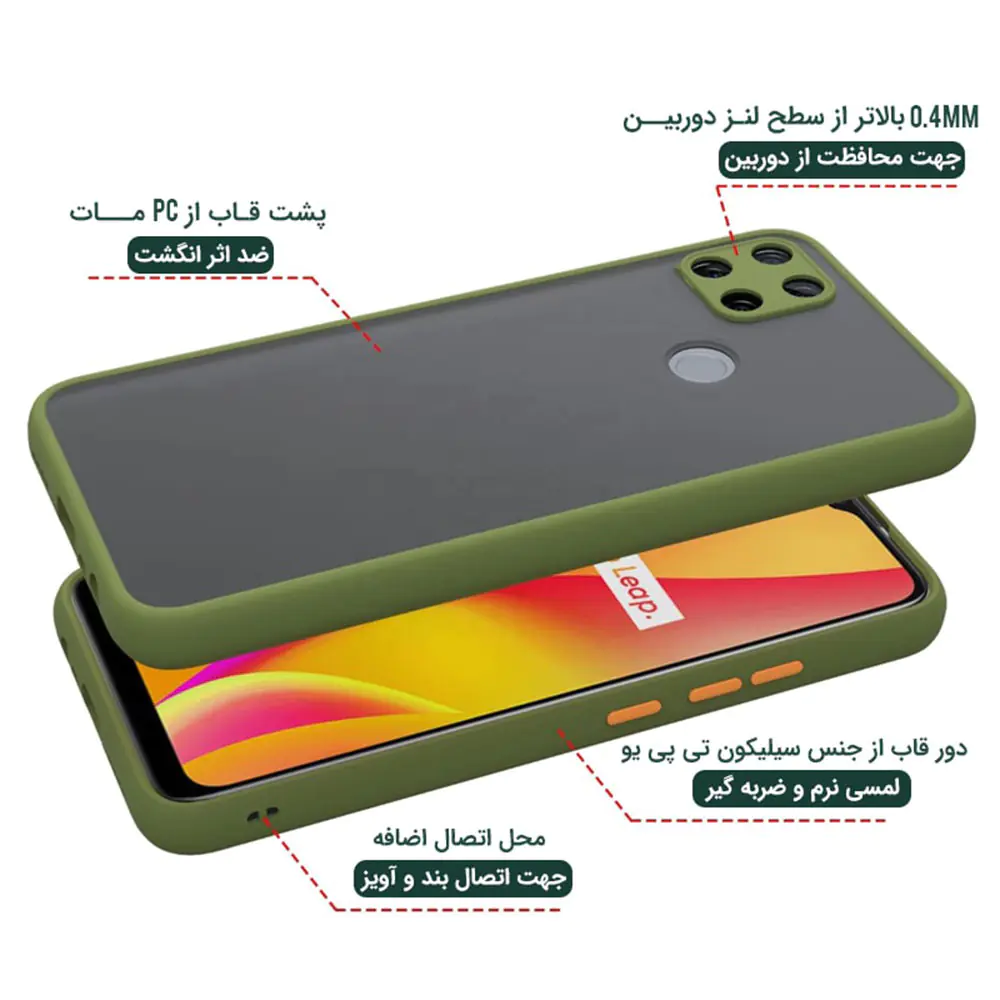 Cover Back Matte Camera Protective Defender Model For Xiaomi Redmi 9C