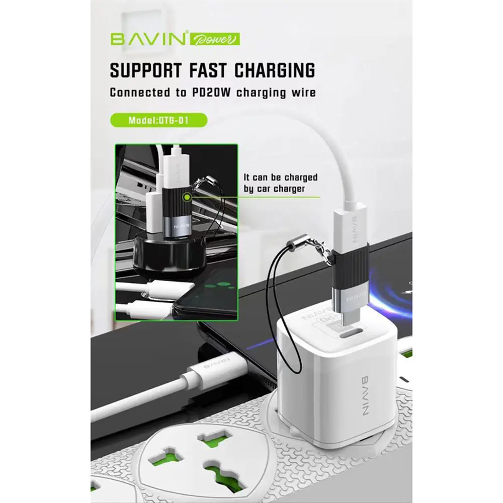 OTG Converter Bavin USB To Micro Model OTG-02