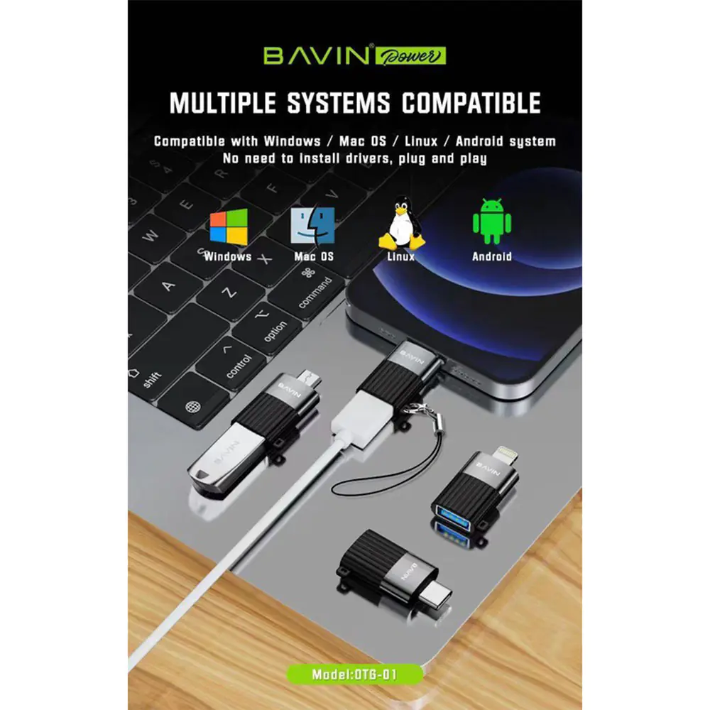 OTG Converter Bavin USB To Micro Model OTG-02