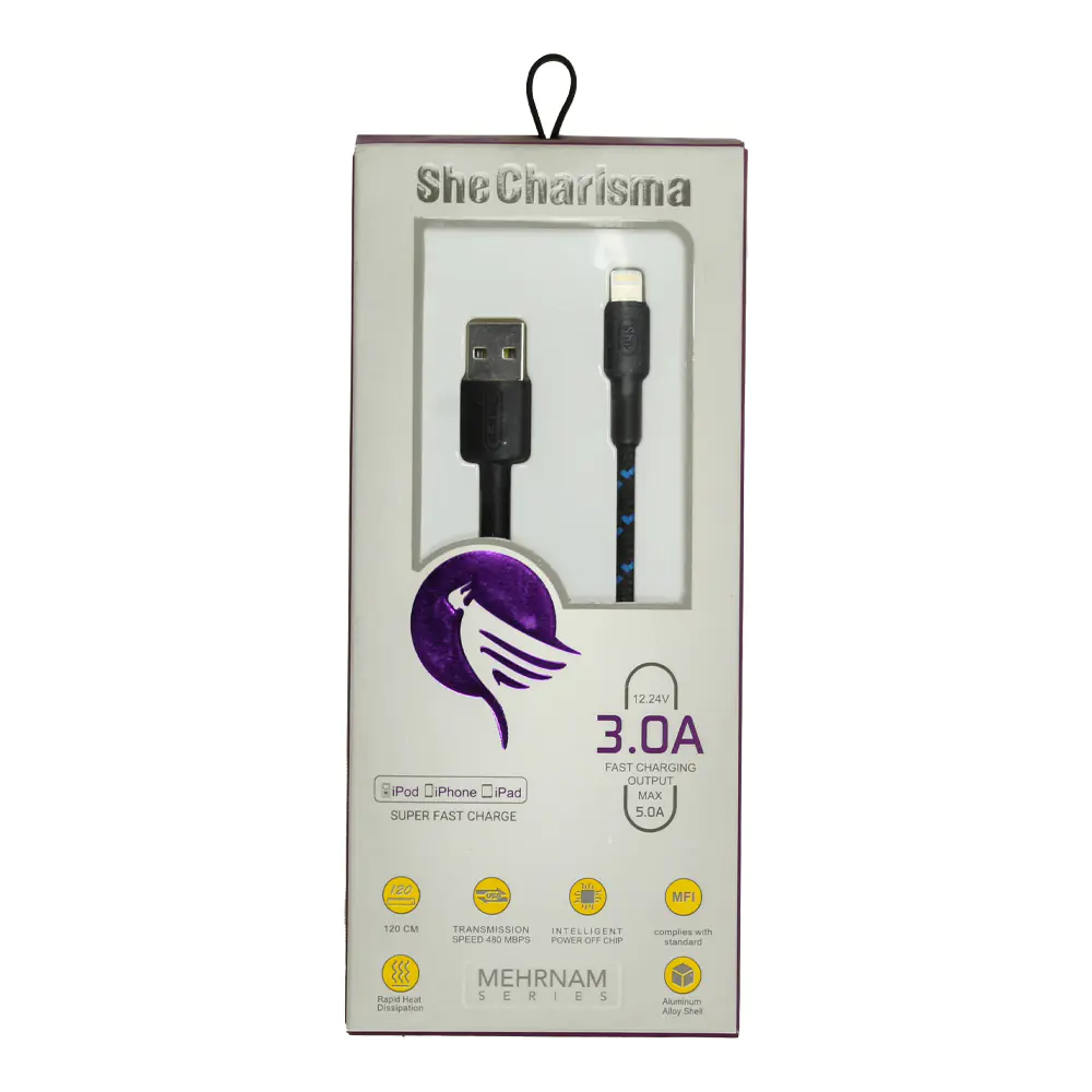 SheCharisma USB to Lightning cable model MEHRNAM