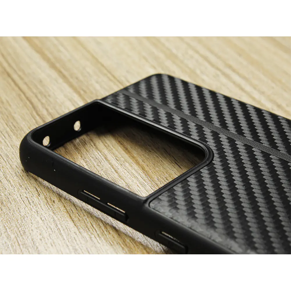 Cover Fiber Carbon Model Leather Case For Samsung Galaxy S21 Ultra