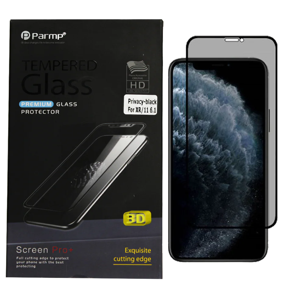 Glass Full Screen Privacy Parmp Model Premium Suitable for iPhone iPhone X / Xs/ 11 Pro