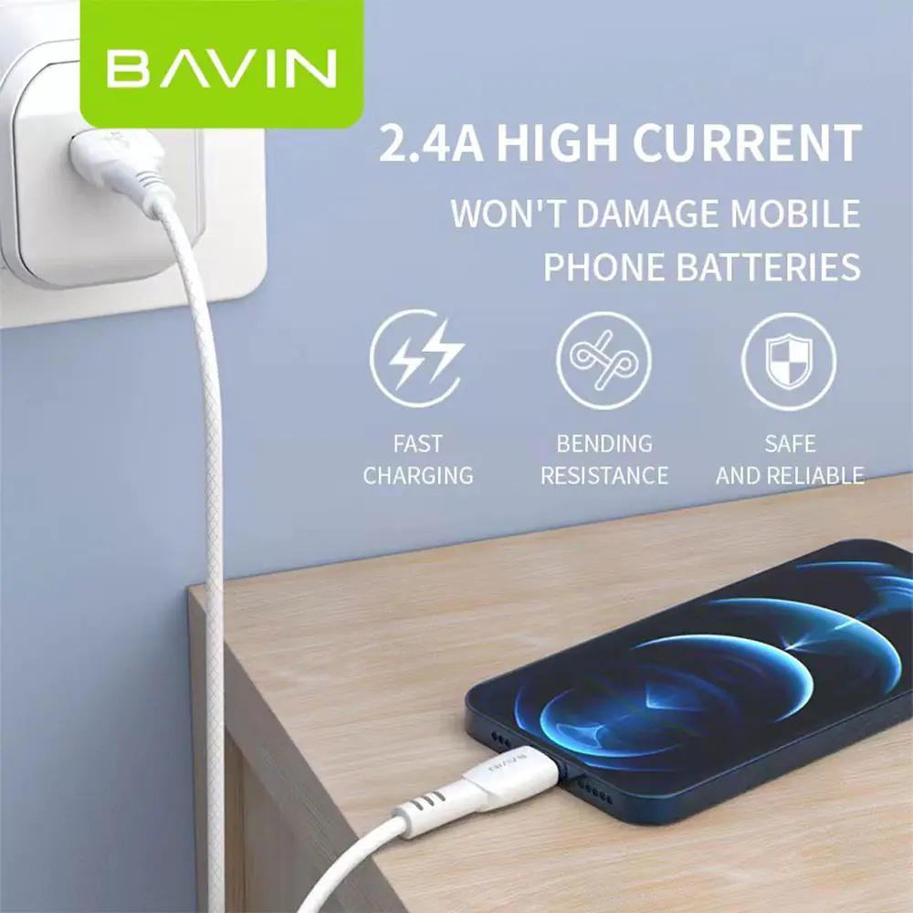 Bavin CB-221 USB to Lightning Cable 1m