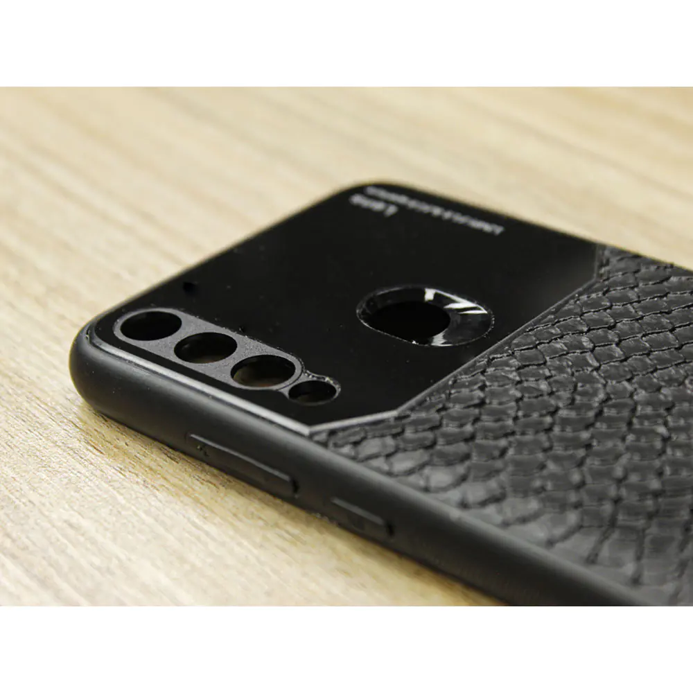 Cover Leather Design Lens Model for Huawei Y6P