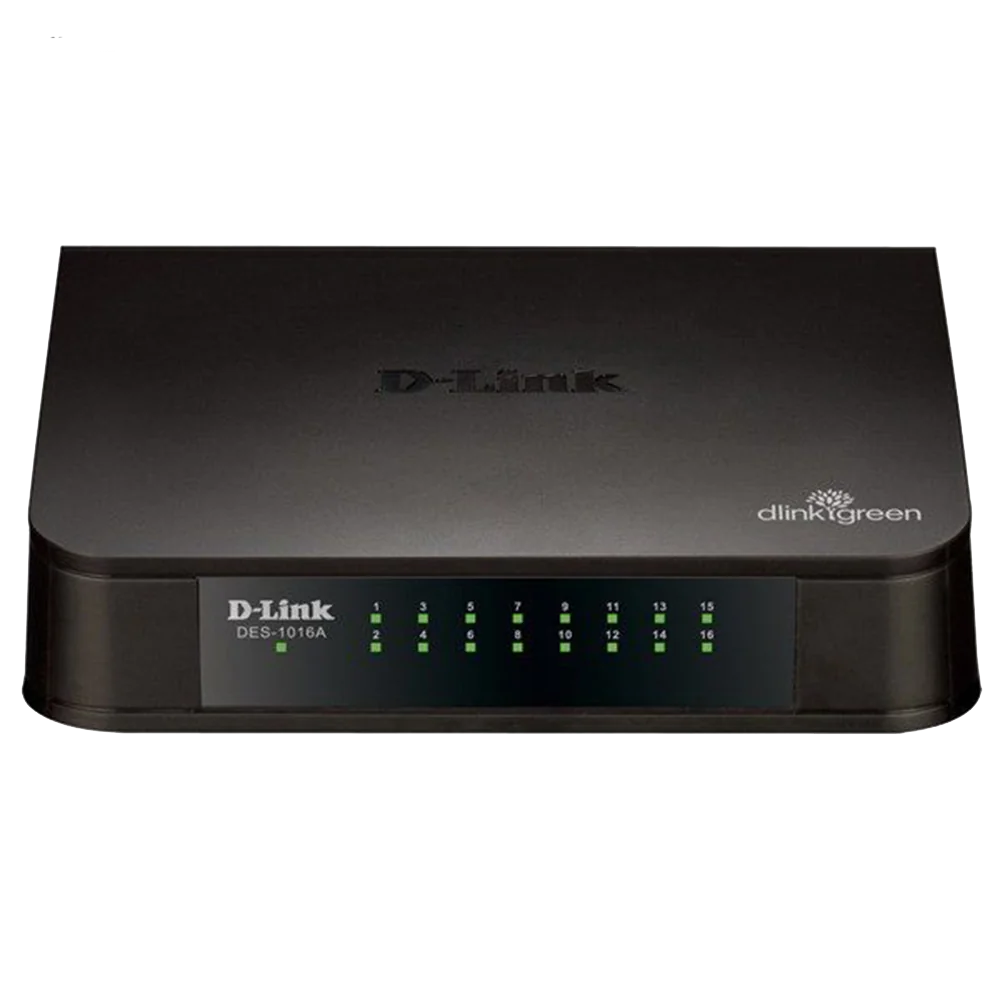 D-Link DES-1016A 16-Port Unmanaged 10/100Mbp/s Switch