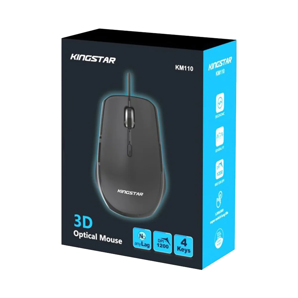 Kingstar KM110 3D Wired Optical Mouse