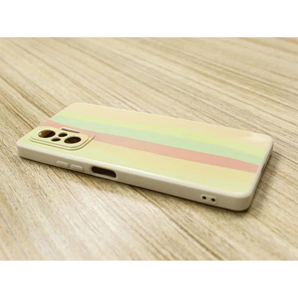 Cover Silicon Lens Protective Rainbow Pattern R11 For Xiaomi Redmi Note 10 Pro