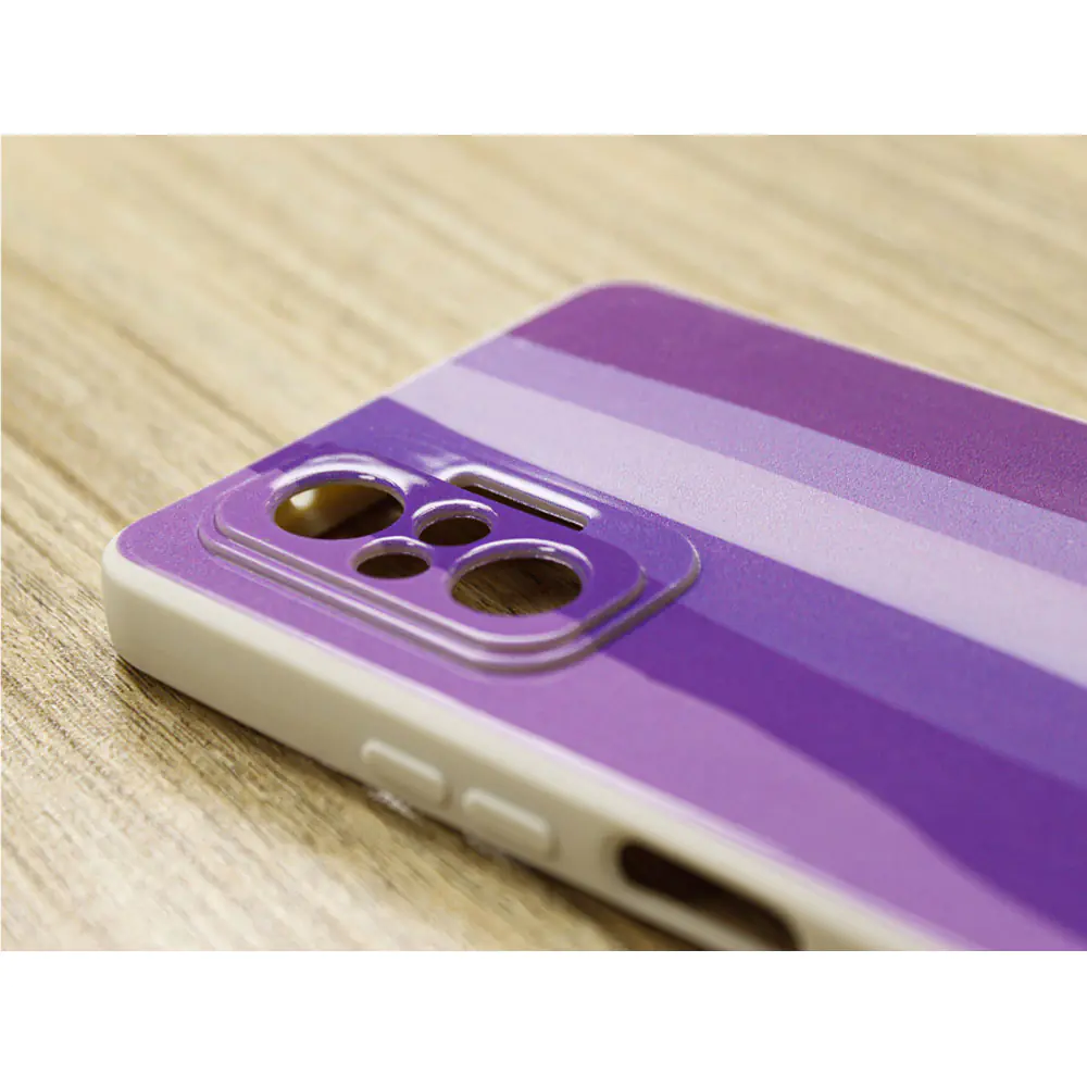 Cover Silicon Lens Protective Rainbow Pattern R12 For Xiaomi Redmi Note 10 Pro