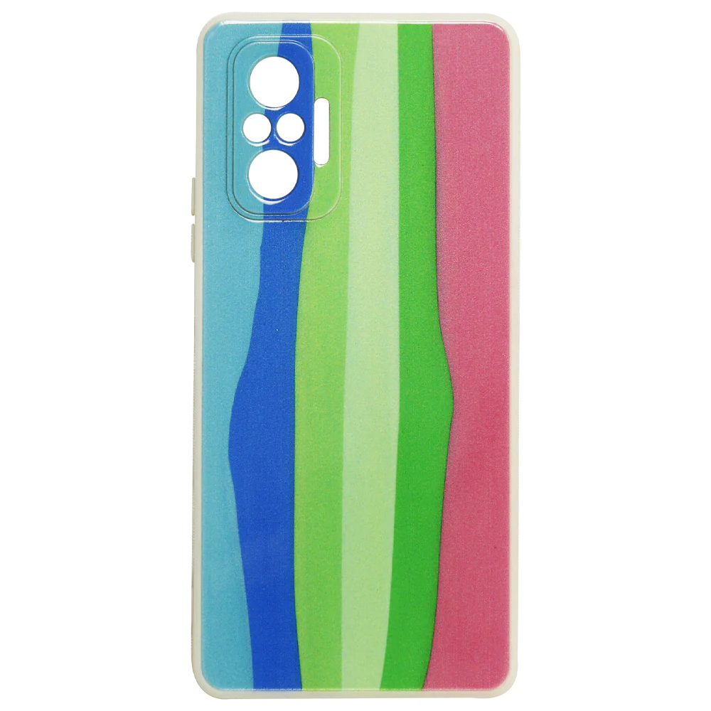 Cover Silicon Lens Protective Rainbow Pattern R13 For Xiaomi Redmi Note 10 Pro