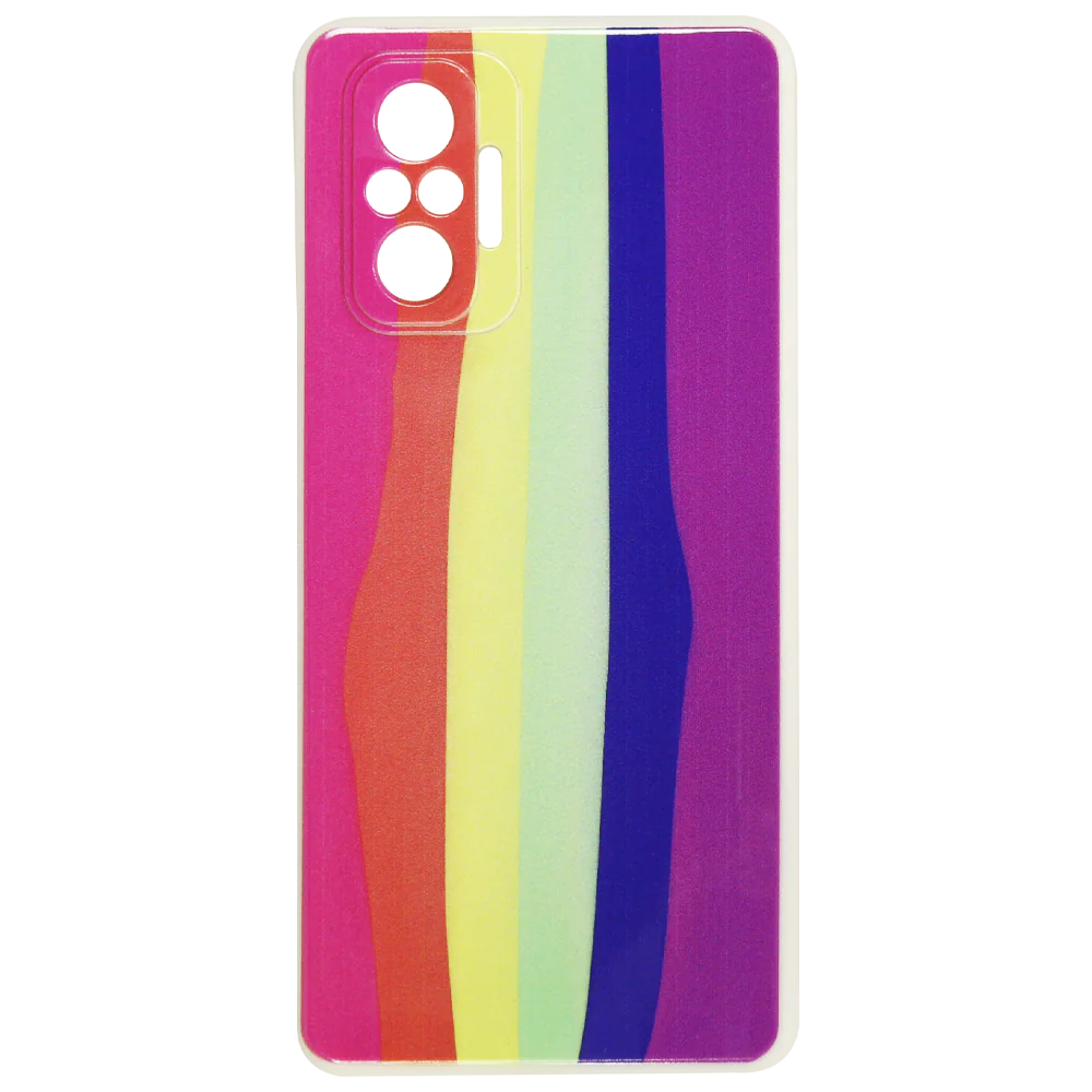 Cover Silicon Lens Protective Rainbow Pattern R14 For Xiaomi Redmi Note 10 Pro