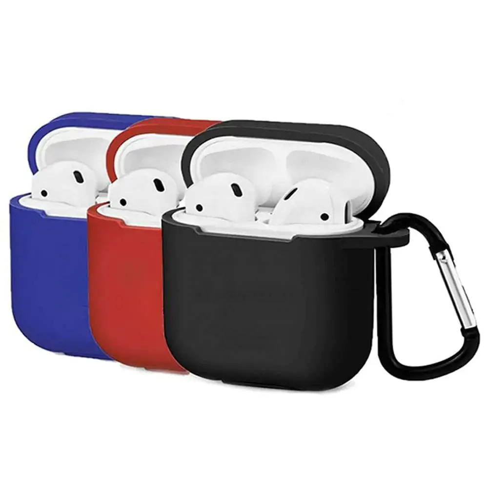 Silicone Protective Cover With a Retaining Strap For Apple AirPod 1 / 2 Case