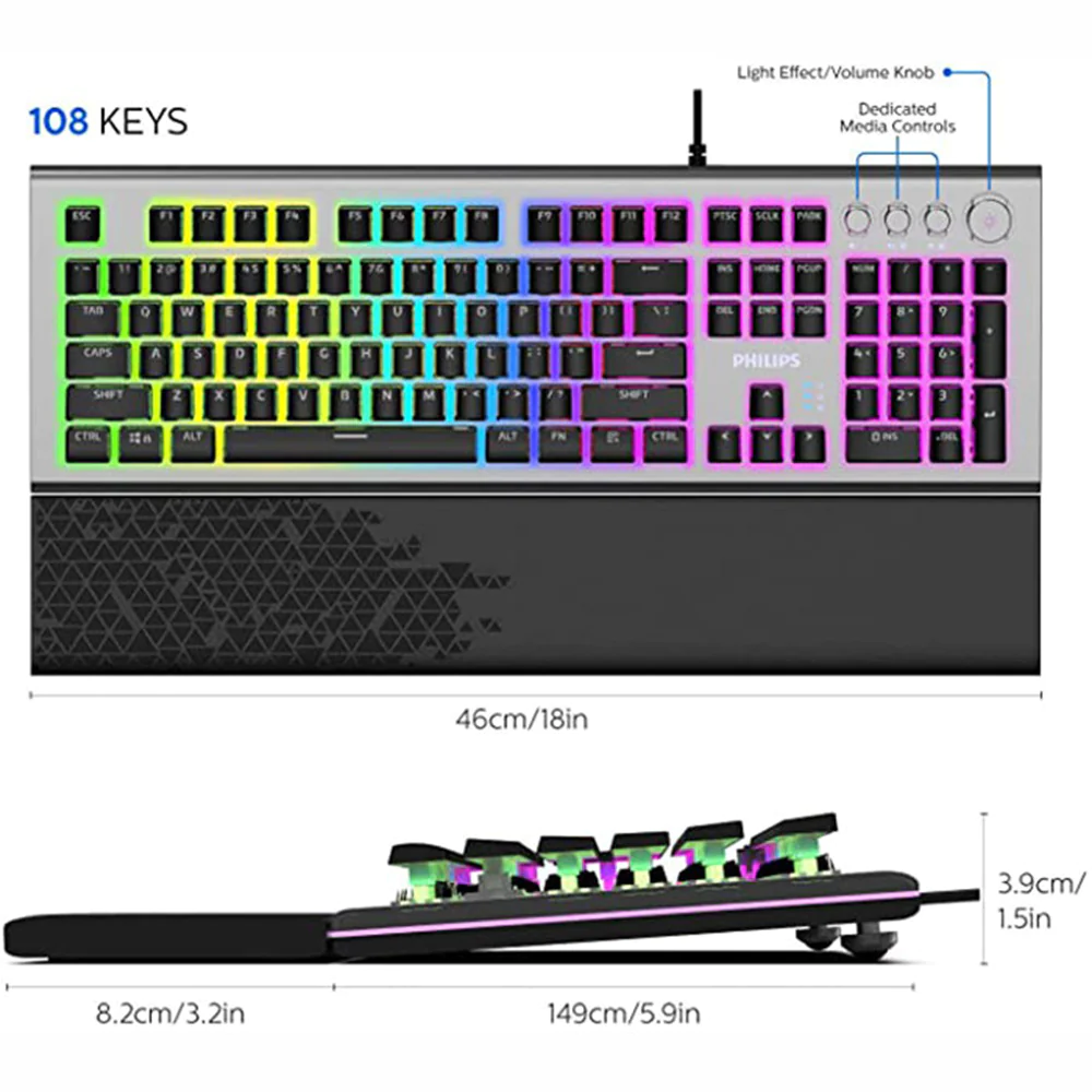 Philips SPK8614 Gaming Keyboard