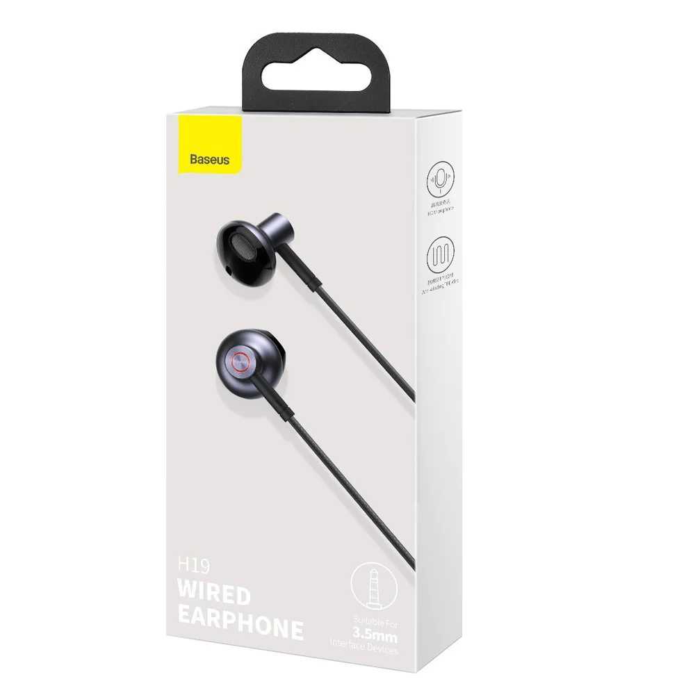 Baseus H19 Encok 3.5mm Wired Earphone NGH19-01